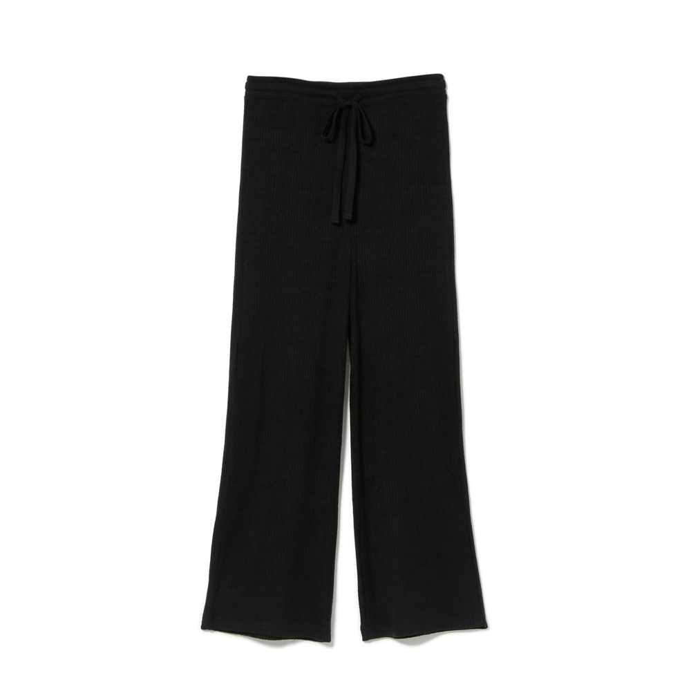 RIB WIDE PANTS