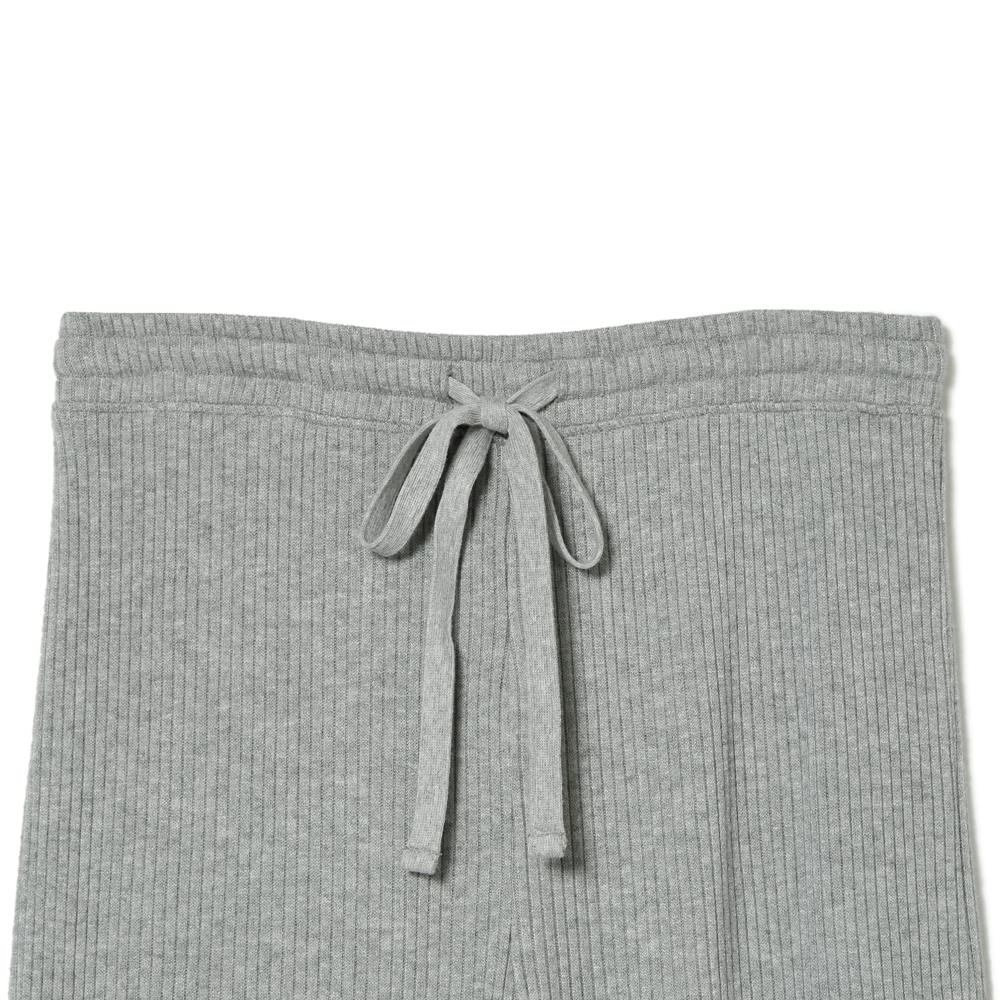 RIB WIDE PANTS