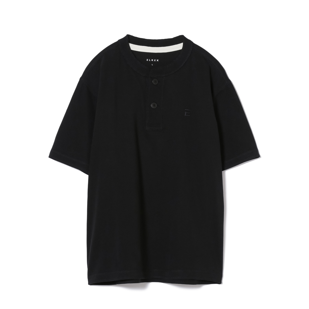 S/S BASIC HENLEY TEE