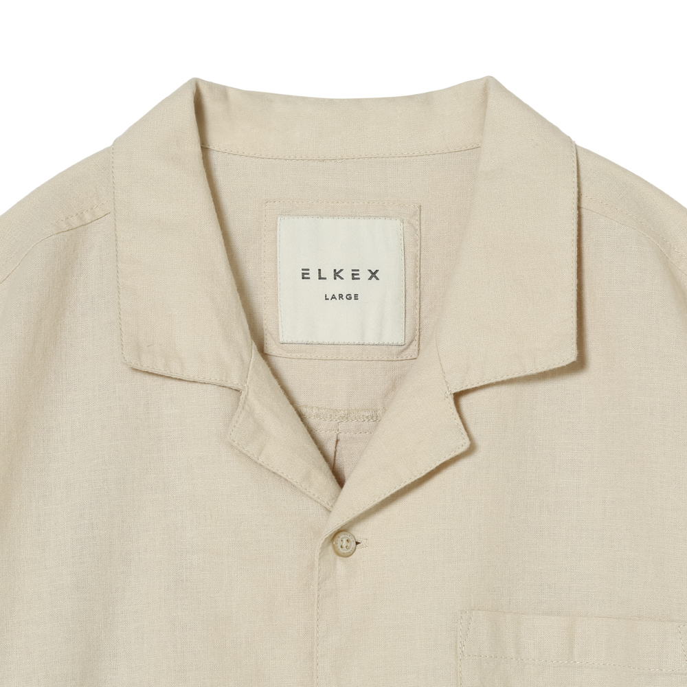 S/S LINEN OPEN SH