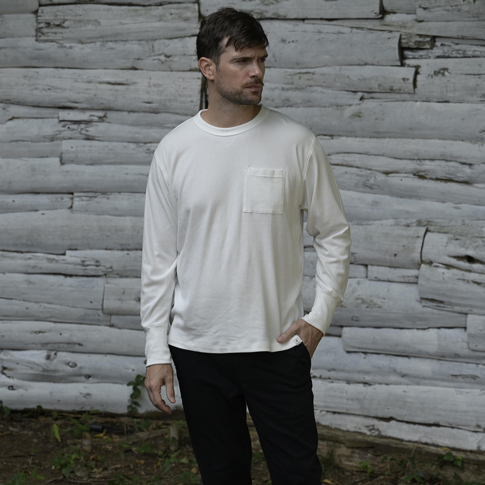 L/S MUJI SOFT MOCK T