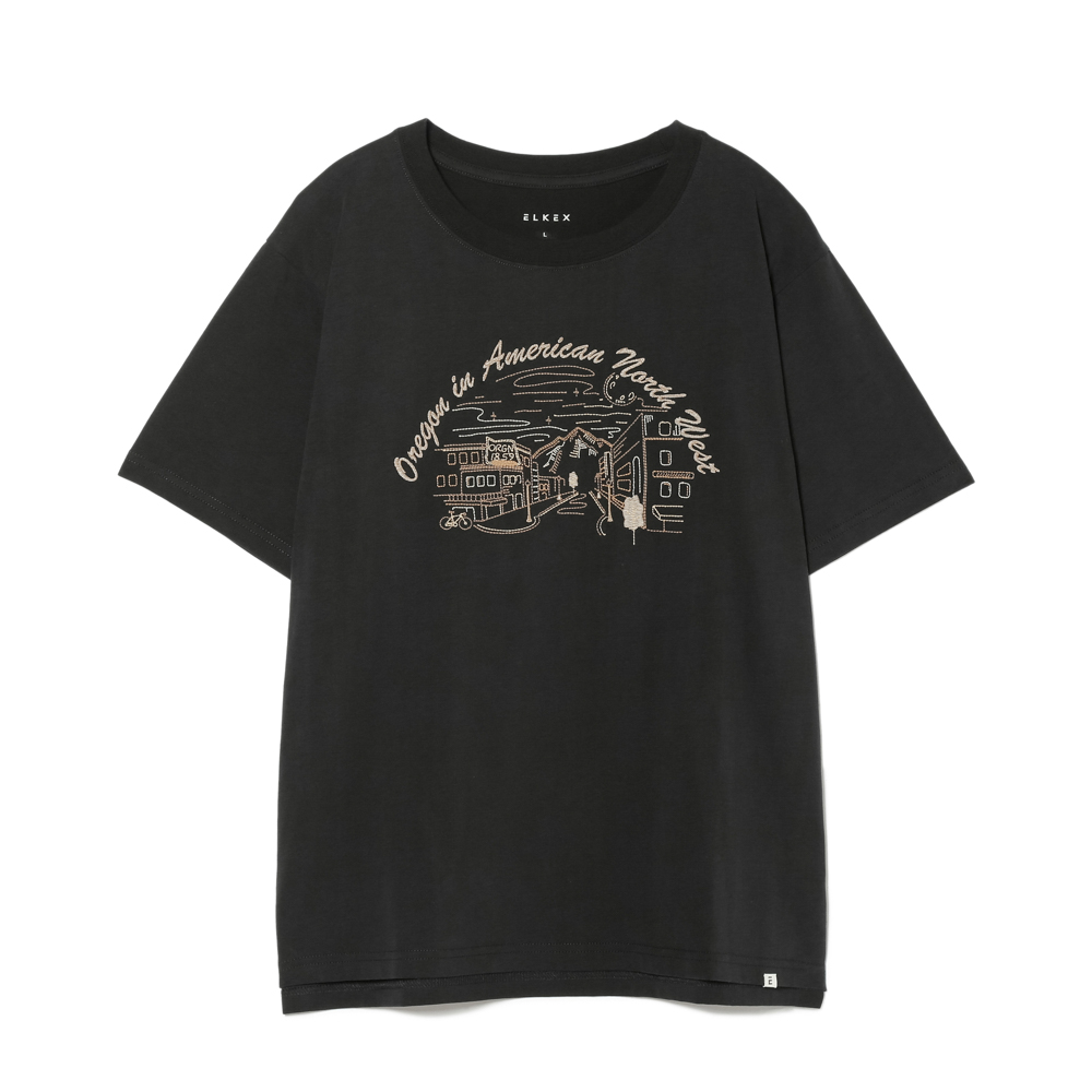 S/S EMBROIDERY WIDE TEE