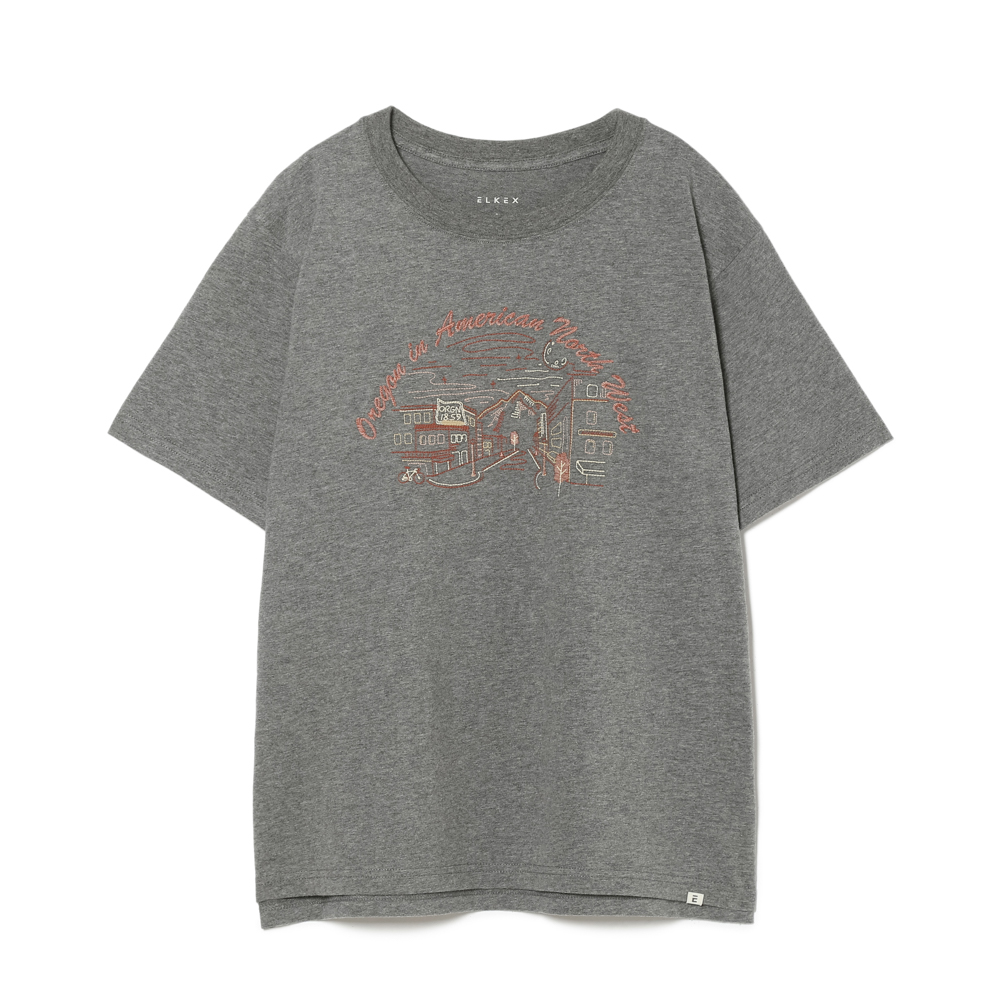 S/S EMBROIDERY WIDE TEE