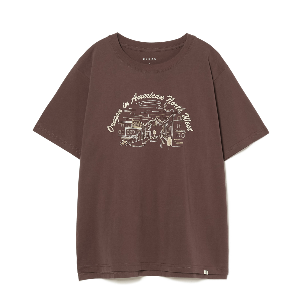 S/S EMBROIDERY WIDE TEE