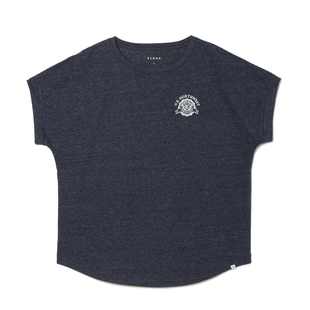 S/S EMBLEM ROLLUP TEE