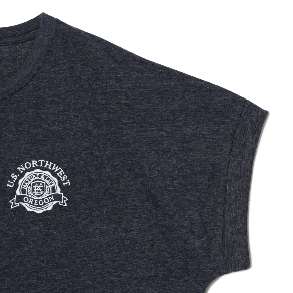S/S EMBLEM ROLLUP TEE