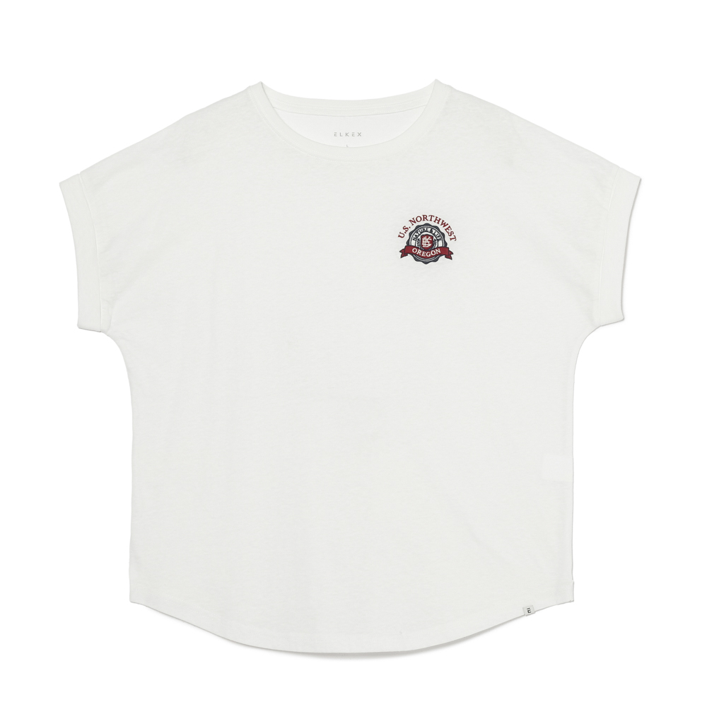 S/S EMBLEM ROLLUP TEE
