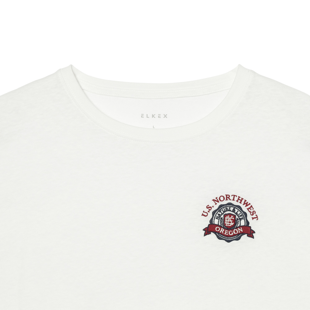 S/S EMBLEM ROLLUP TEE