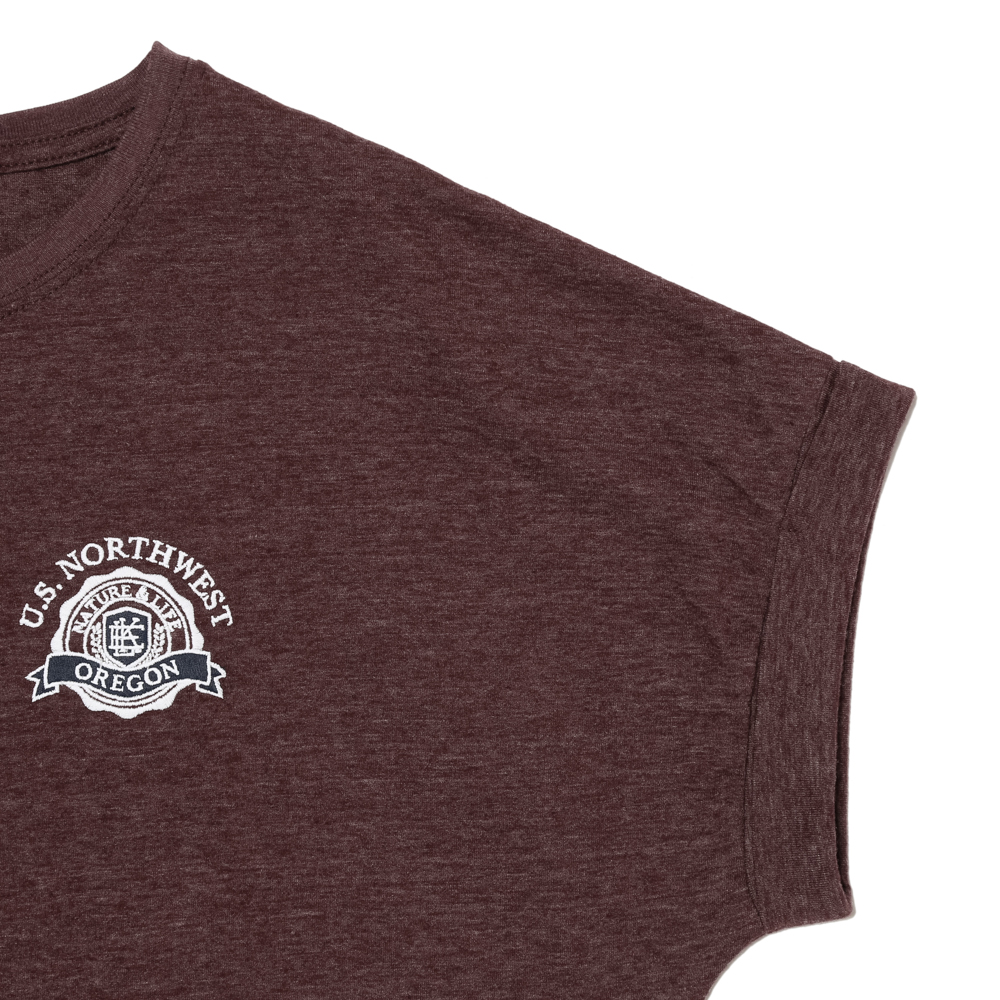 S/S EMBLEM ROLLUP TEE