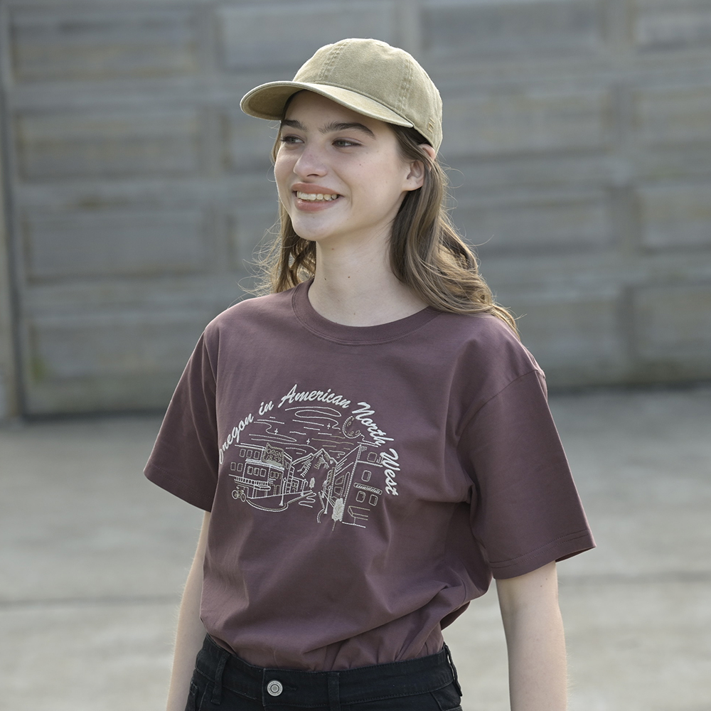 S/S EMBROIDERY WIDE TEE