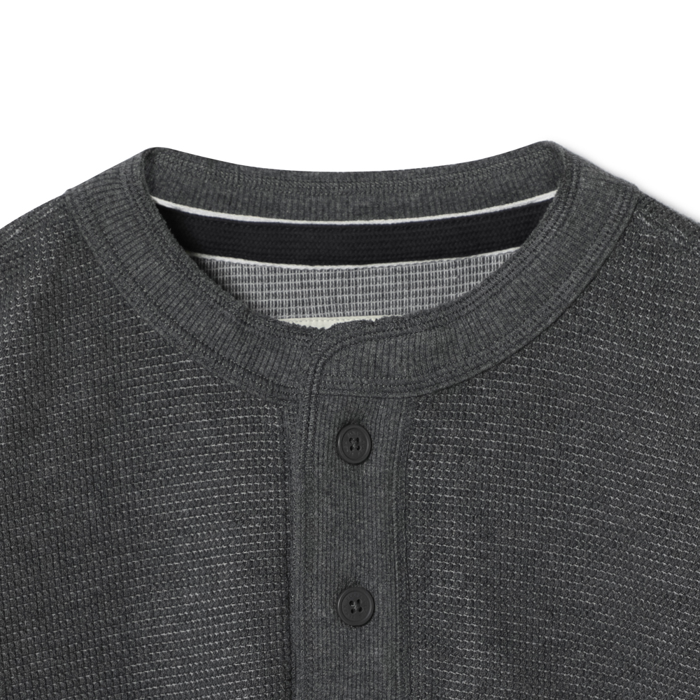S/S WAFFLE HENLEY TEE