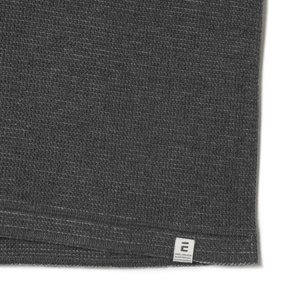 S/S WAFFLE HENLEY TEE