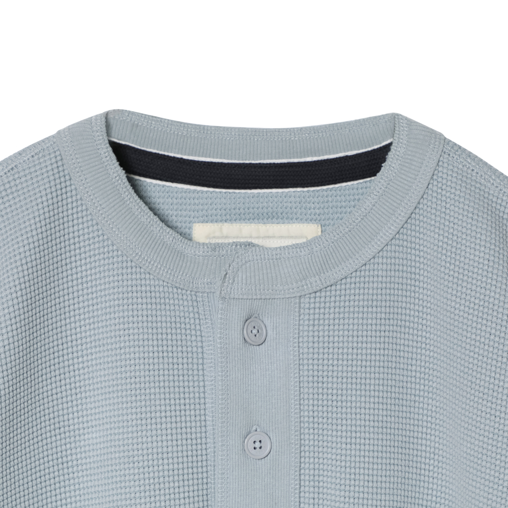 S/S WAFFLE HENLEY TEE