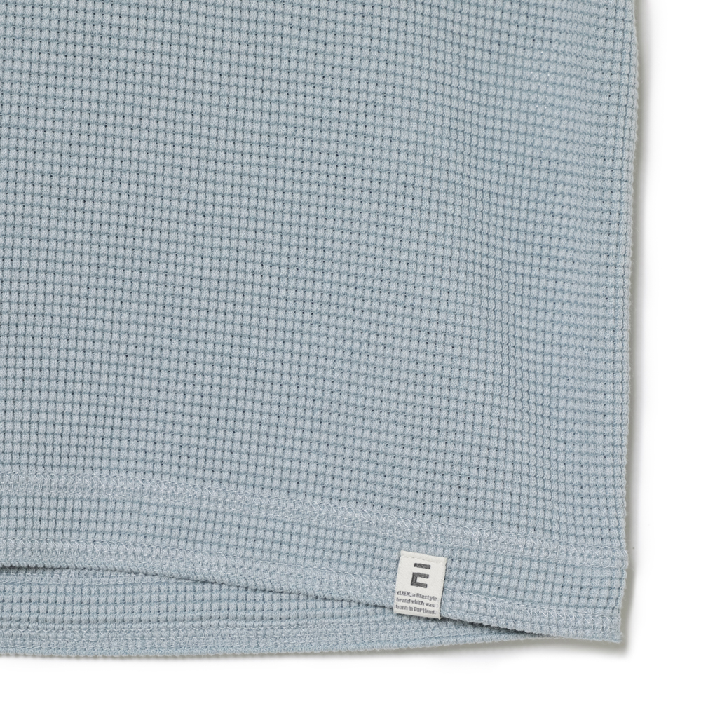 S/S WAFFLE HENLEY TEE