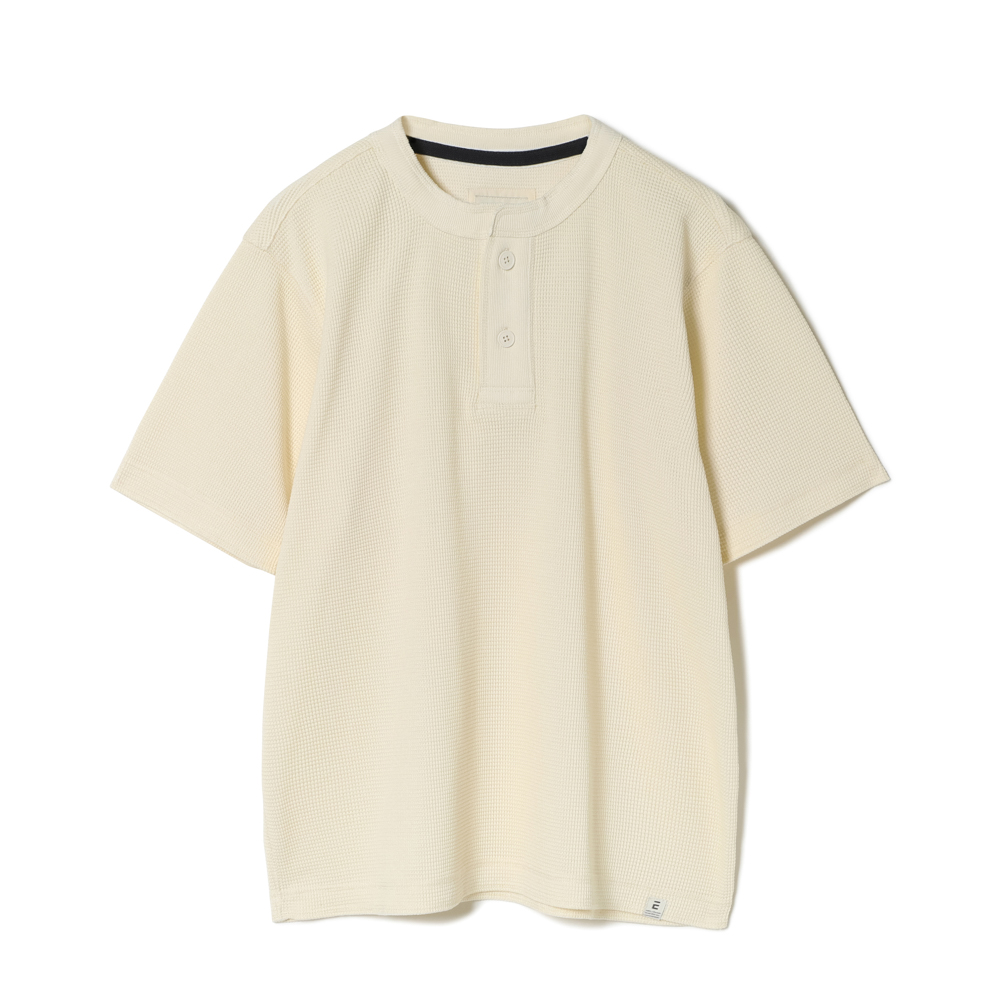 S/S WAFFLE HENLEY TEE