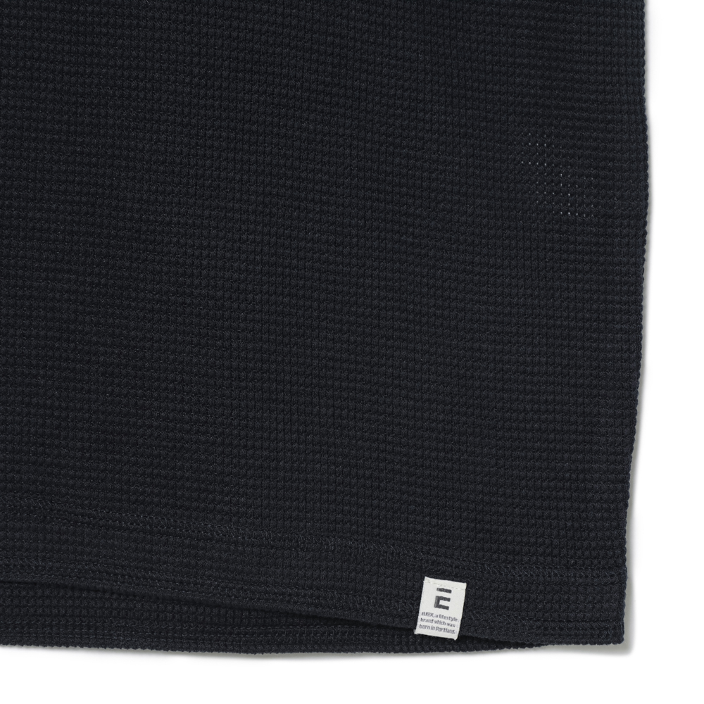 S/S WAFFLE HENLEY TEE