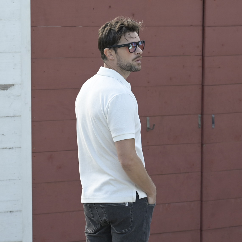 S/S PIQUE POLO EMB