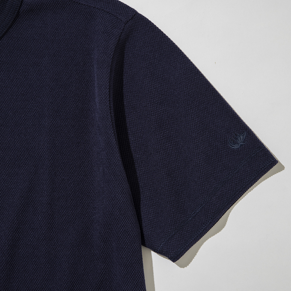S/S PIQUE HENLEY TEE
