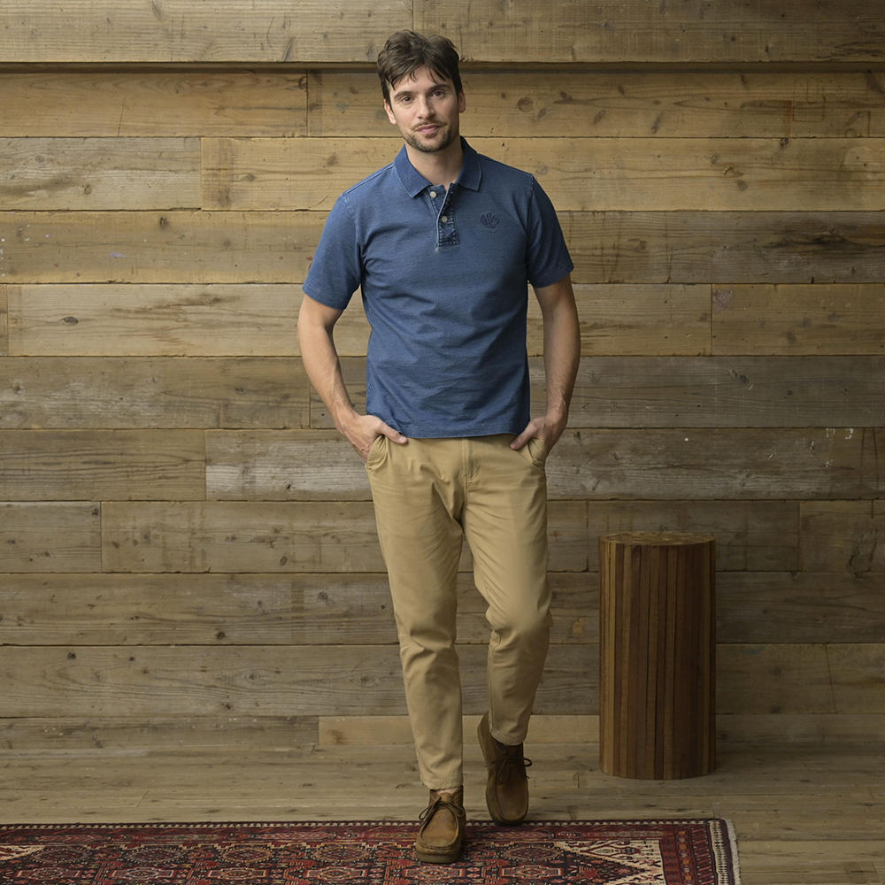 S/S INDIGO POLO