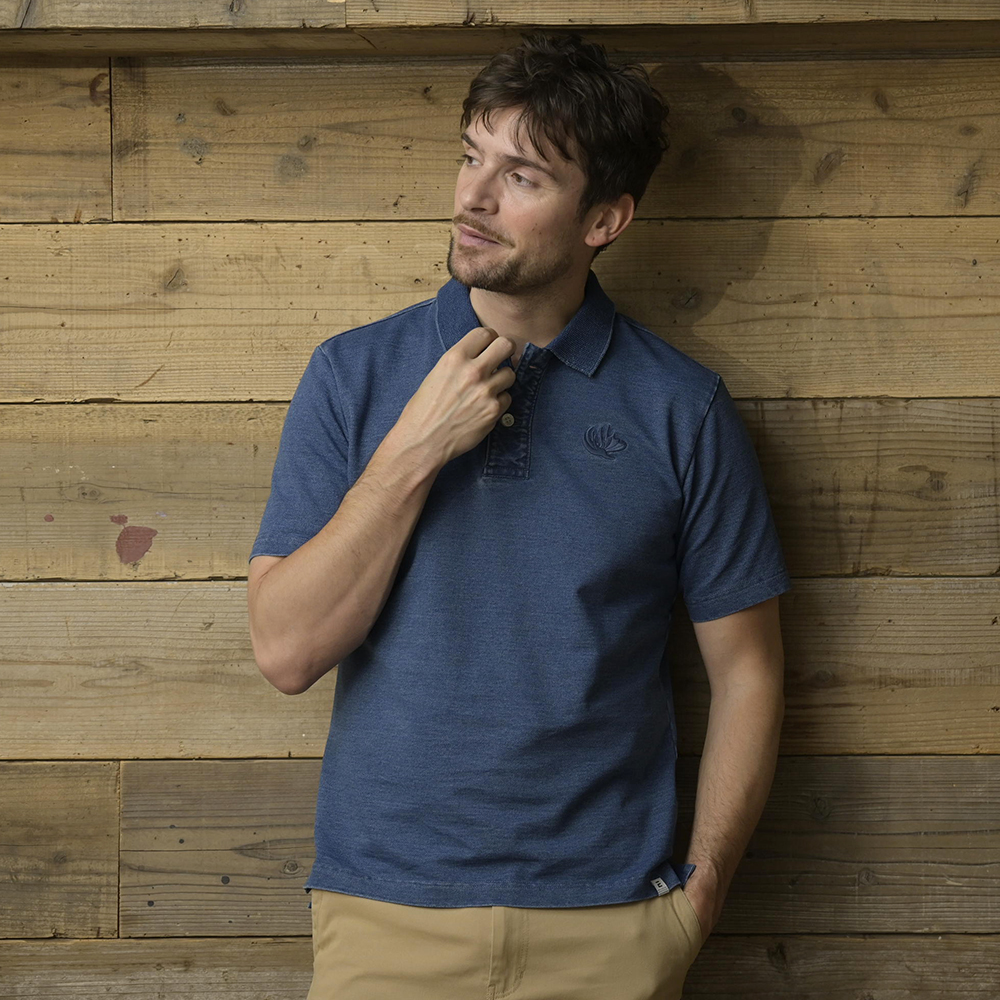 S/S INDIGO POLO