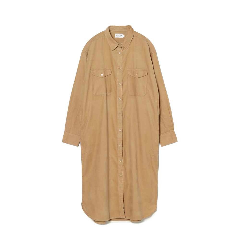 CORDUROY SHIRT DRESS