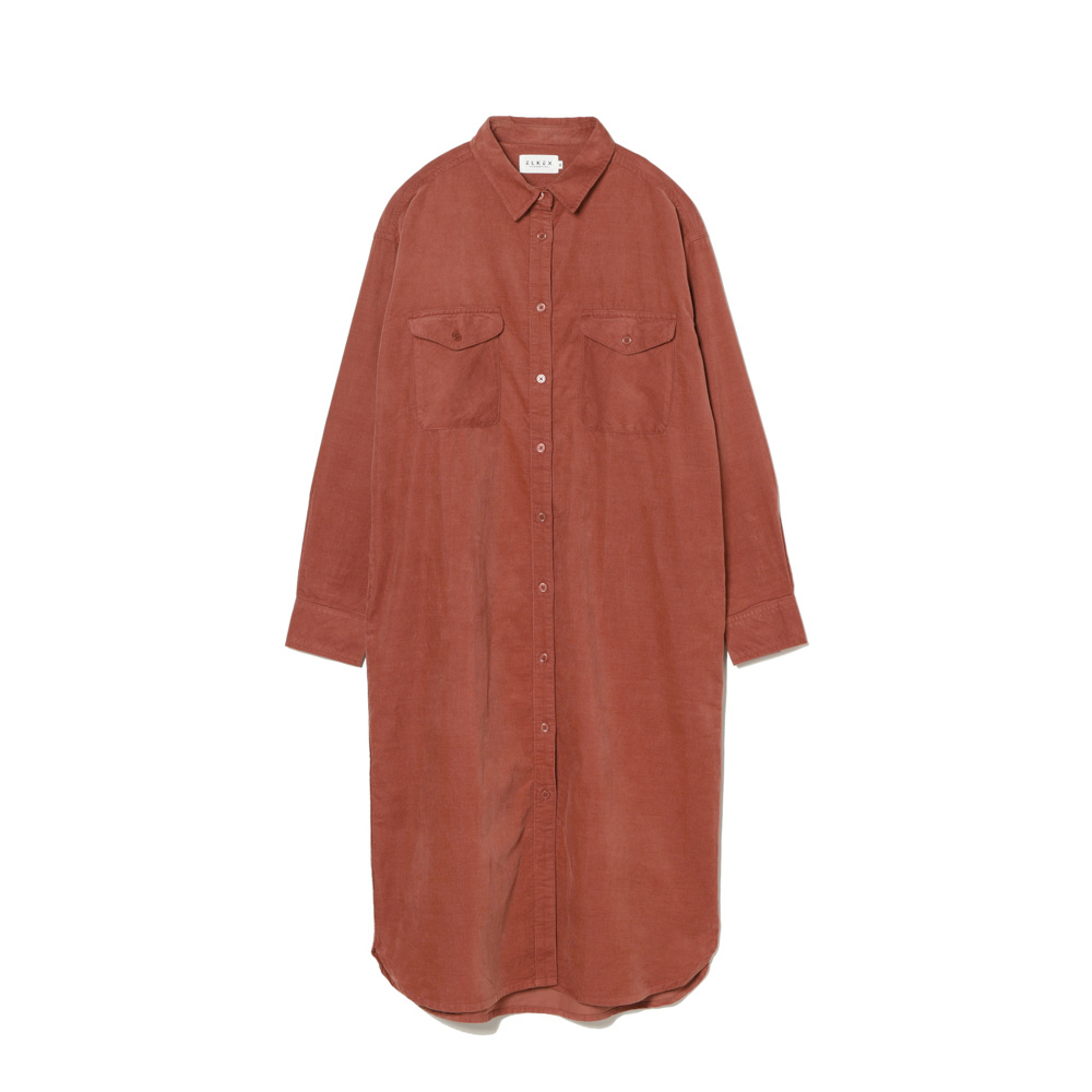 CORDUROY SHIRT DRESS