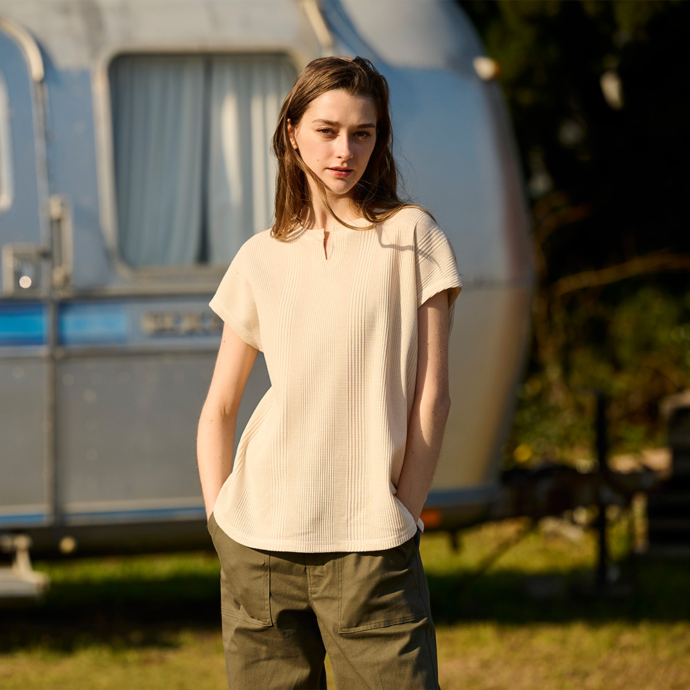 S/S JACQUARD TEE