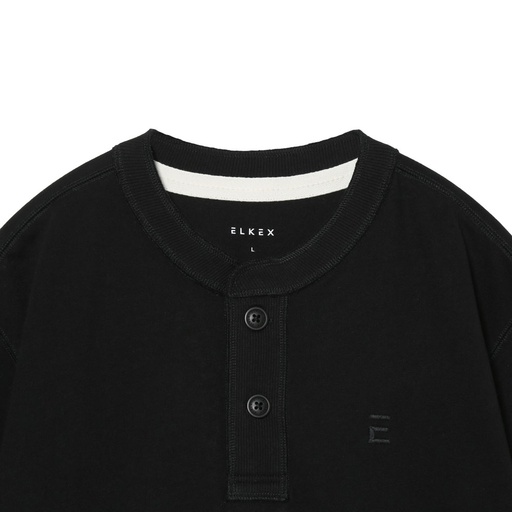 S/S BASIC HENLEY TEE