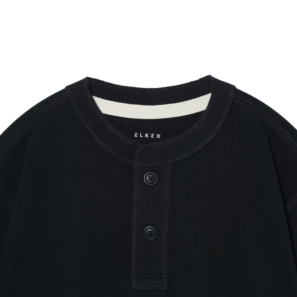 S/S BASIC HENLEY TEE