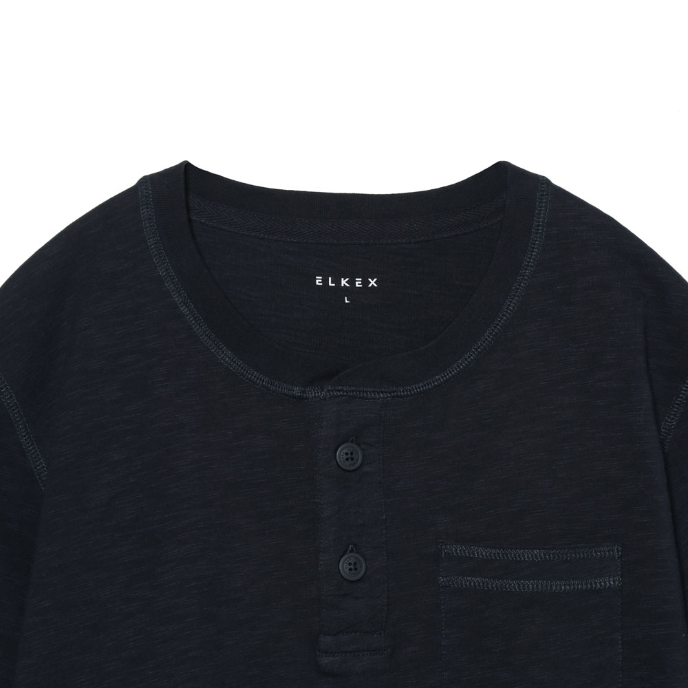 S/S SLAB HENLEY TEE