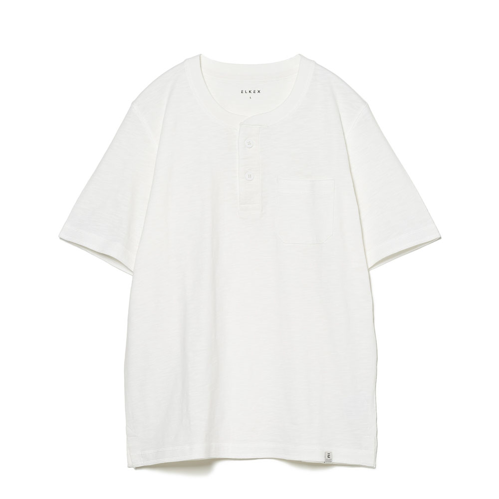 S/S SLAB HENLEY TEE