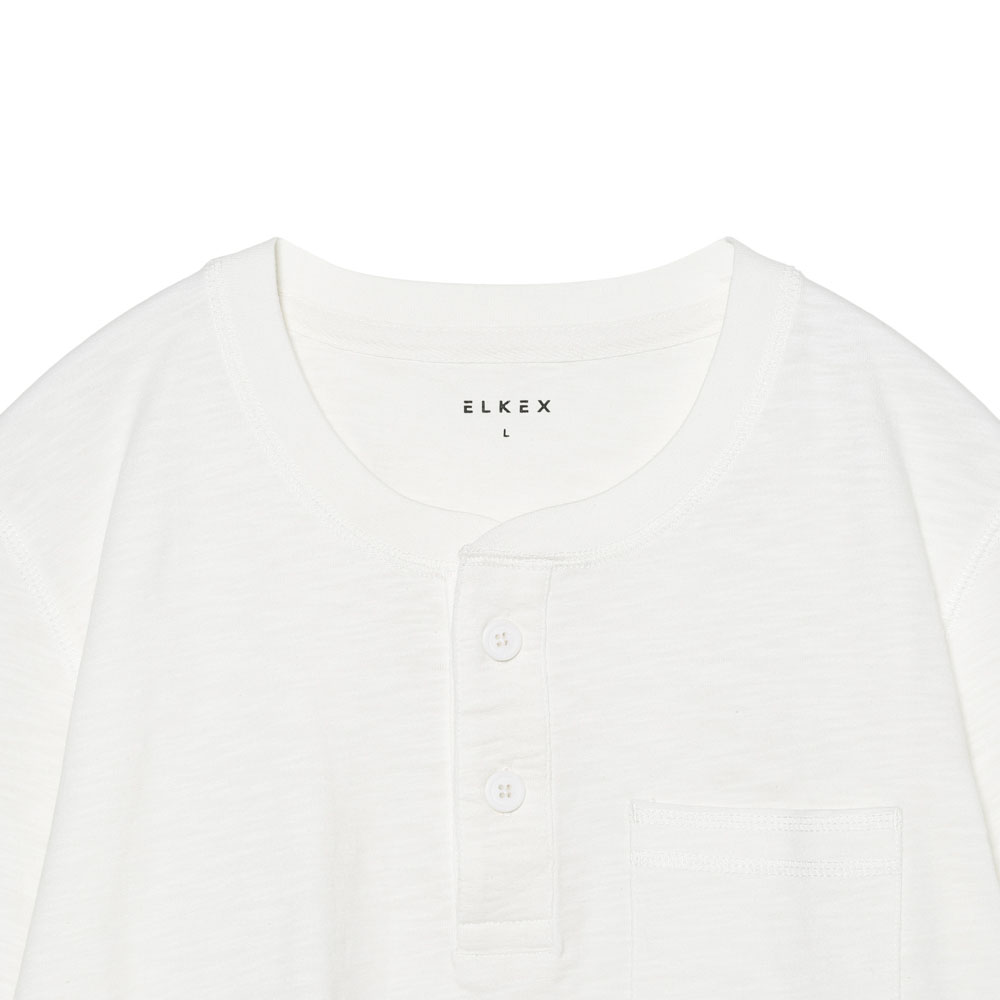 S/S SLAB HENLEY TEE